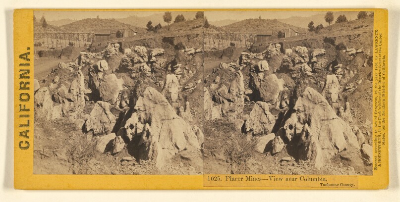 Placer Mines - View near Columbia, Tuolumne County.