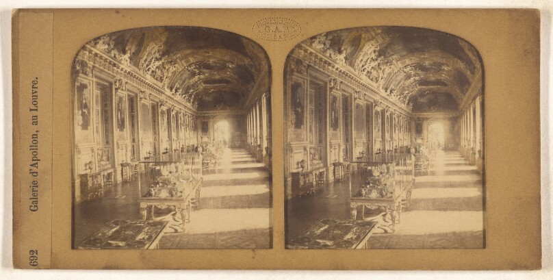 Galerie d'Apollon, au Louvre.