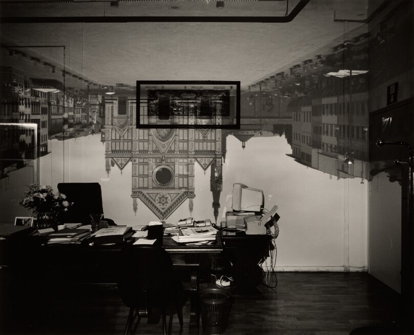 Camera Obscura Image of Santa Croce in Office, Florence, Italy