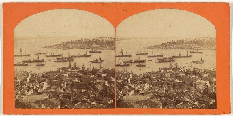 [View of harbor at Constantinople]