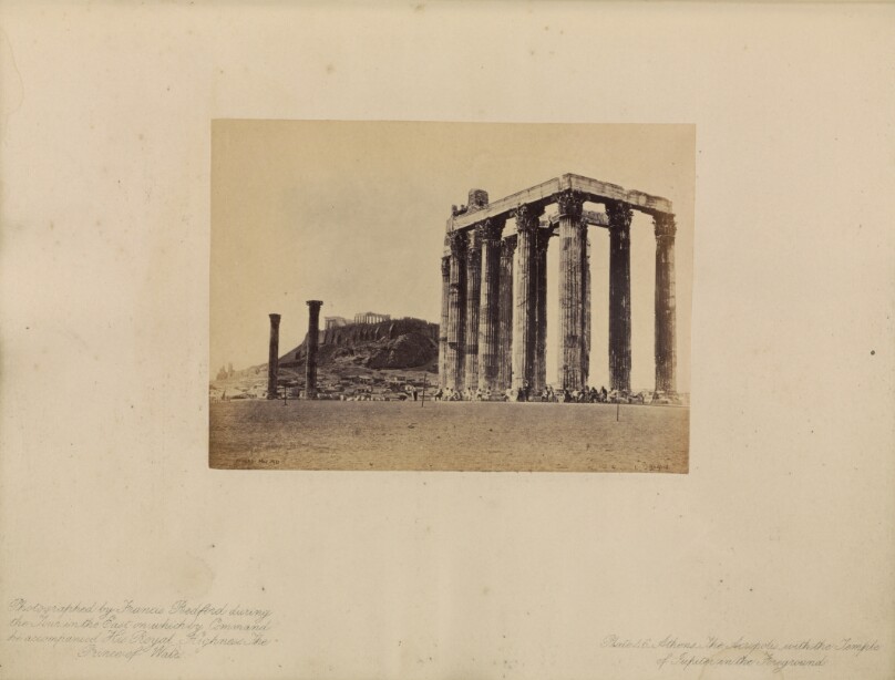 Athens - The Acropolis, with the Temple of Jupiter in the Foreground