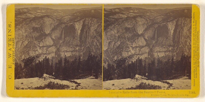 Yosemite Falls from the Sentinel Dome, Yosemite Valley, Mariposa County, Cal.
