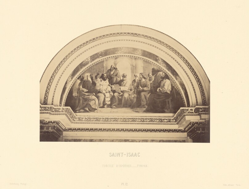 Saint Isaac, Concile d'Apotres, tympan