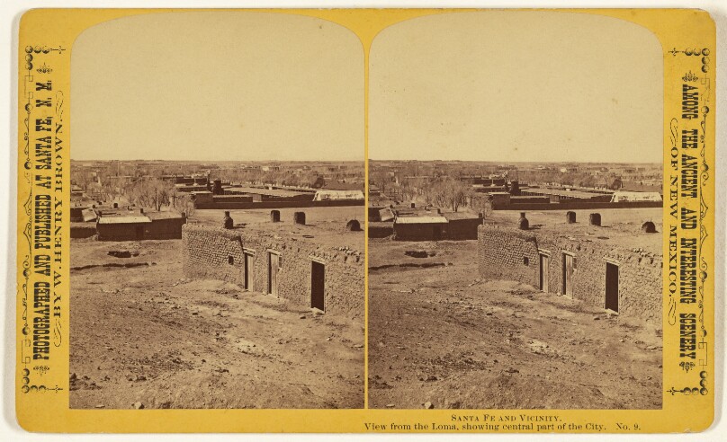 Sante Fe and Vicinity. View from the Loma, showing central part of the City.
