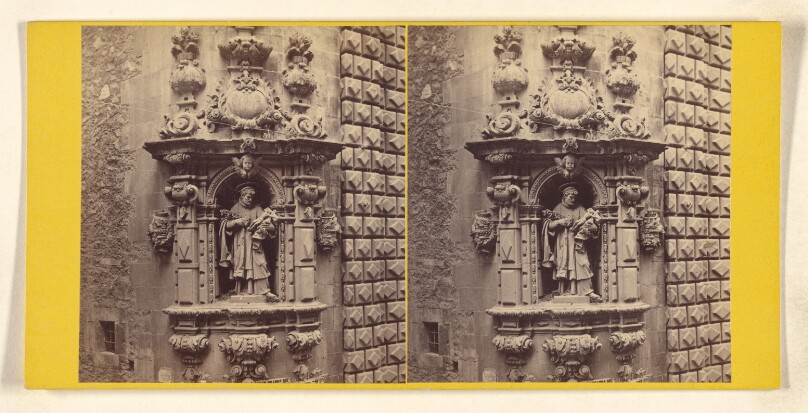 Barcelona - Sculptured Corner - Rue de Belem.