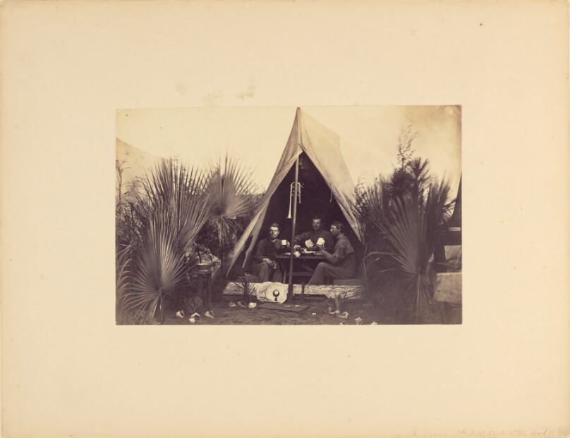 Camp Scene, 3rd New Hampshire Regiment. Hilton Head, South Carolina