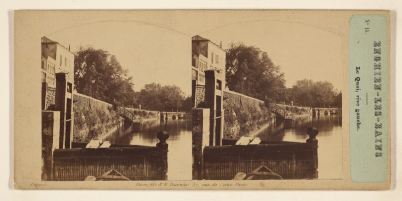 Enghien-Les-Bains. Le Quai, rive gauche.