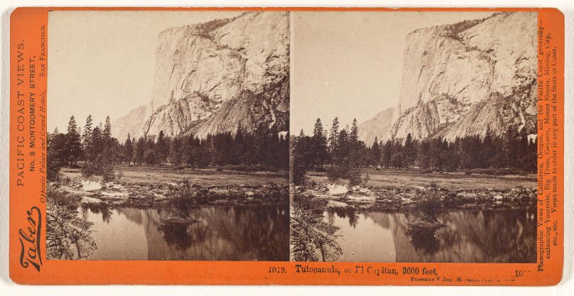 Tutocanula, or El Capitan, 3600 feet, Yosemite Valley, Mariposa County, Cal.