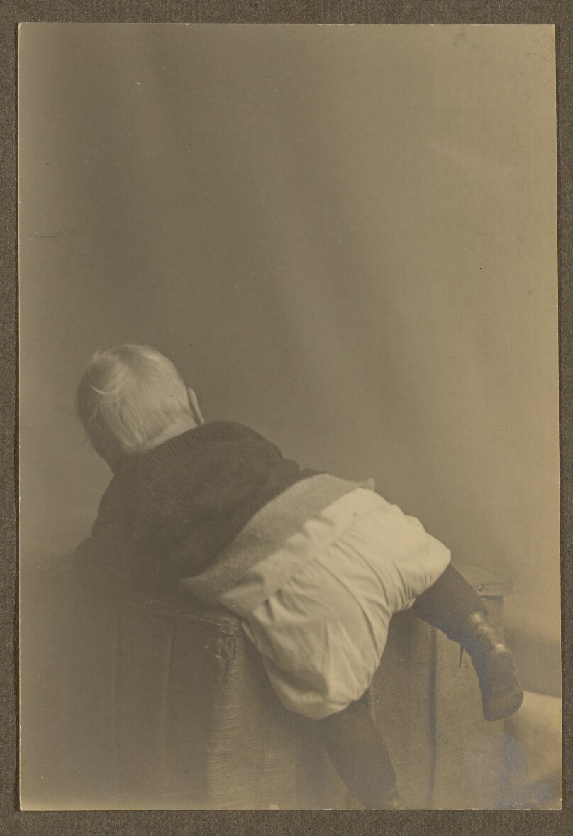 [Chandler Weston climbing on stool]