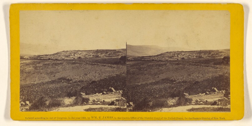 Cana of Galilee. Where at a marriage, Christ wrought his first miracle. "The conscious water saw its God and blushed."
