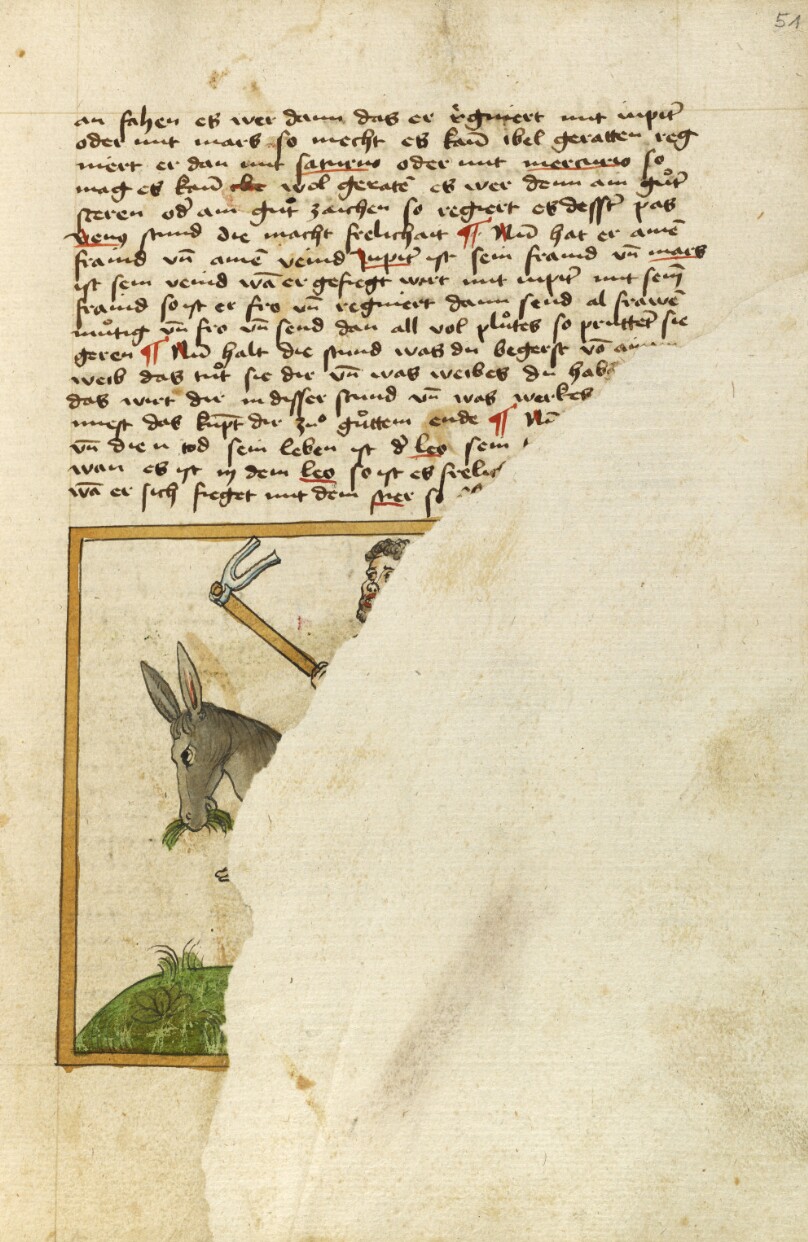 The Planet Saturn Represented as a Man on a Donkey