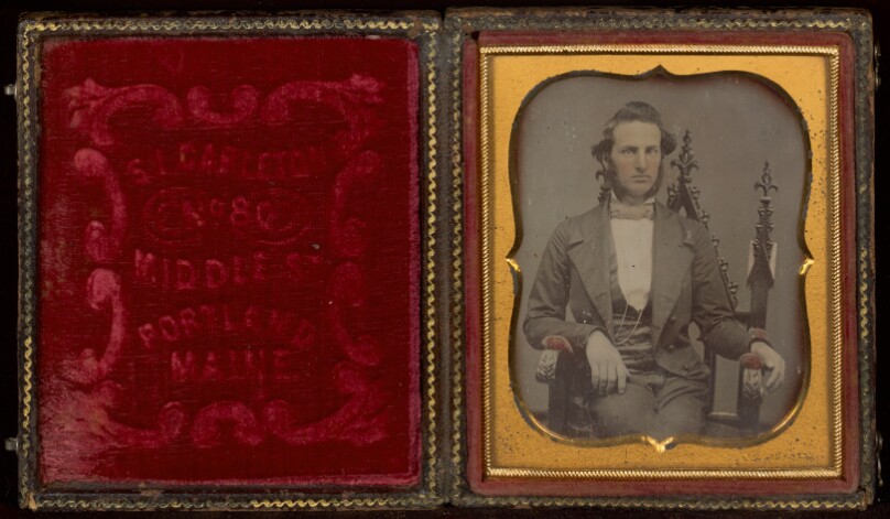 [Portrait of a Seated Young Man with Muttonchop Whiskers]