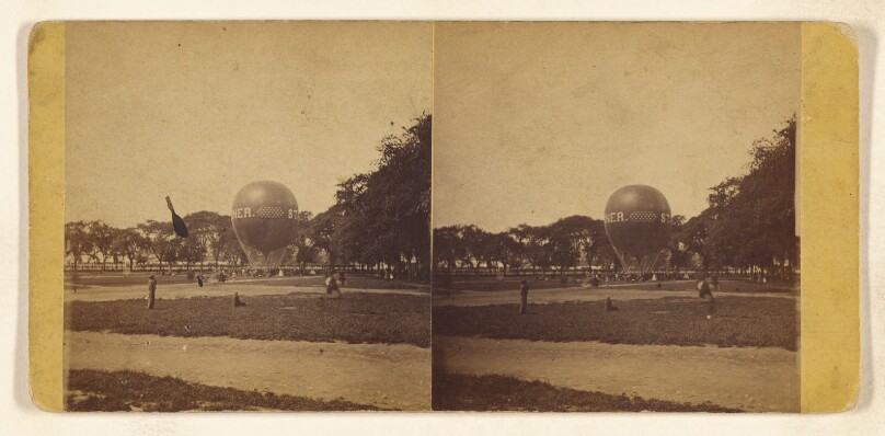 Balloon Ascension - (Instantaneous View.) [Boston, Mass.]