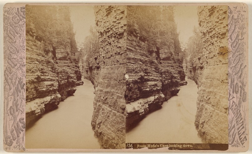 From Hyde's Cave looking down.