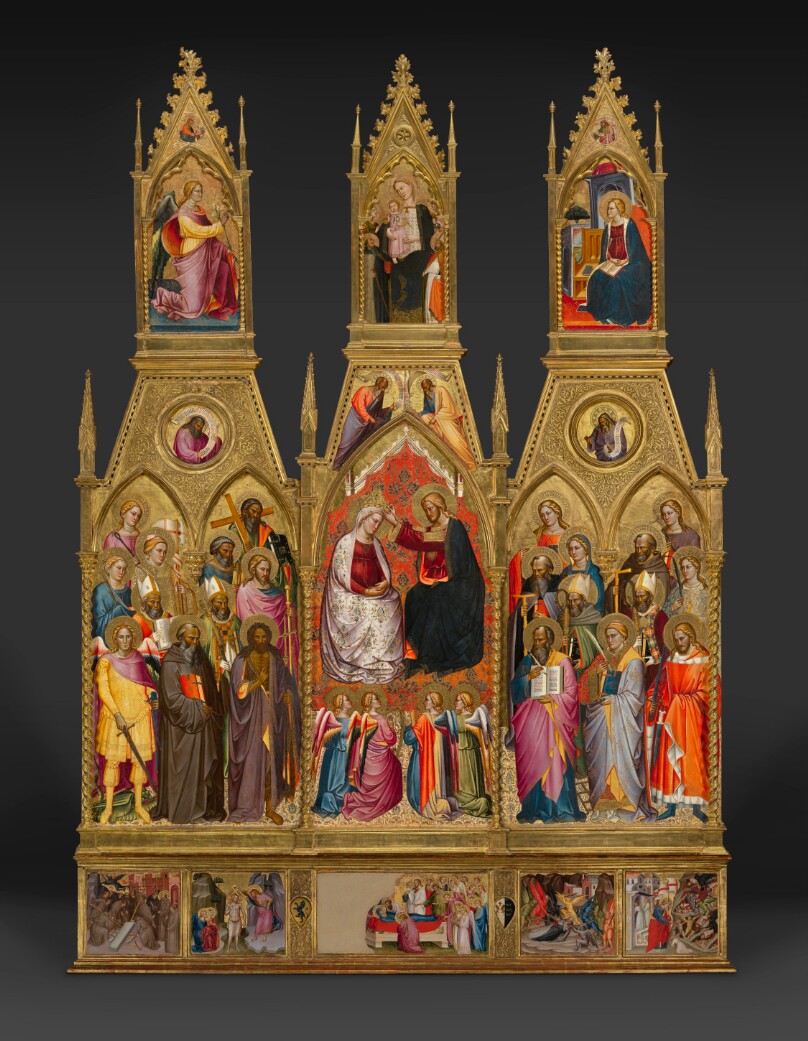 Polyptych with Coronation of the Virgin and Saints