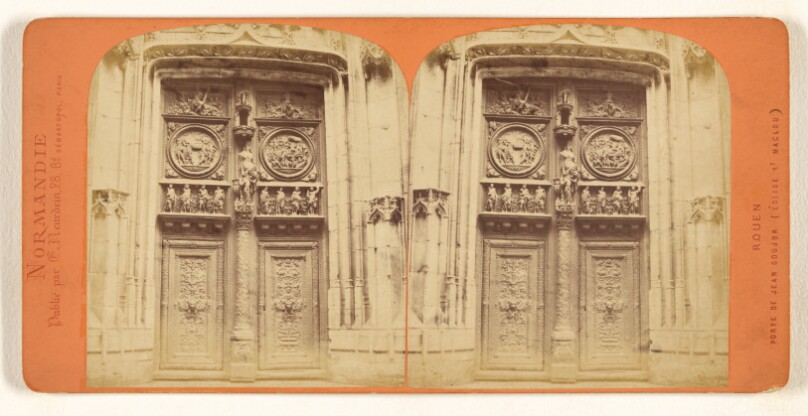 Normandie. Rouen. Porte Jean Goujon (Eglise St Maclou)