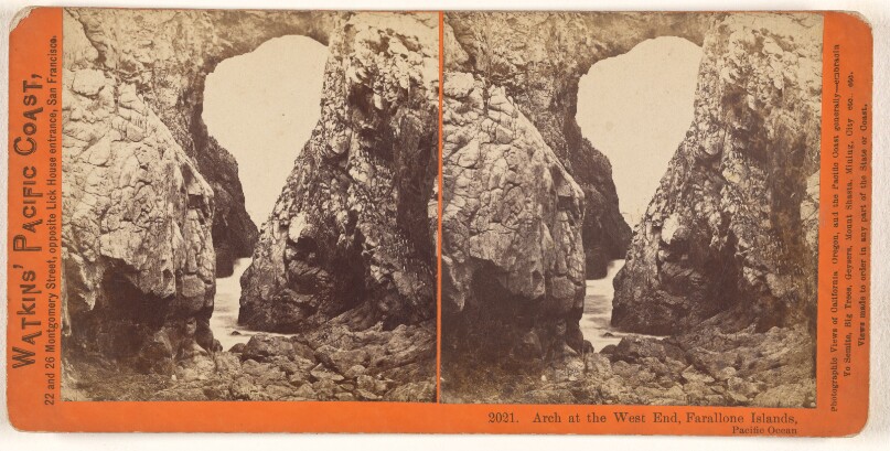 Arch at the West End, Farallone [sic] Islands, Pacific Ocean.
