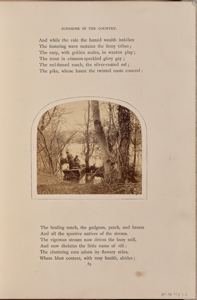 [Two men in a punt, England]
