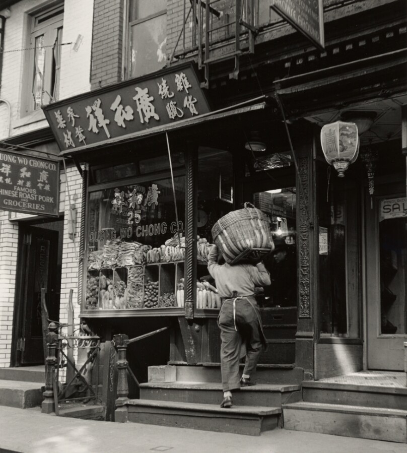 Supplies arriving at a Pell Street, Chinese grocery store