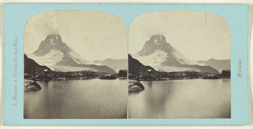 Alpes Valaisanes. Lac du Riffelhorn et Matterhorn.