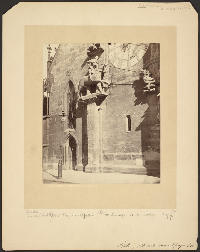 Basle, Cathedrale Statue de St. Georges