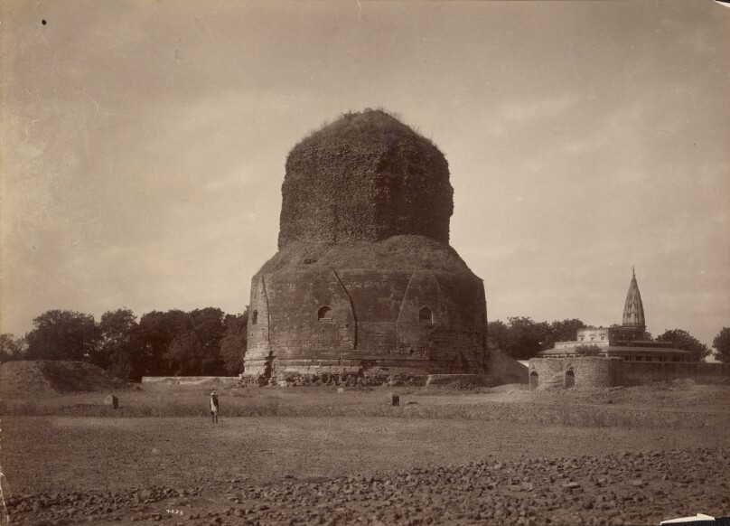 Buddhist Tope with Jain Temple, Benares