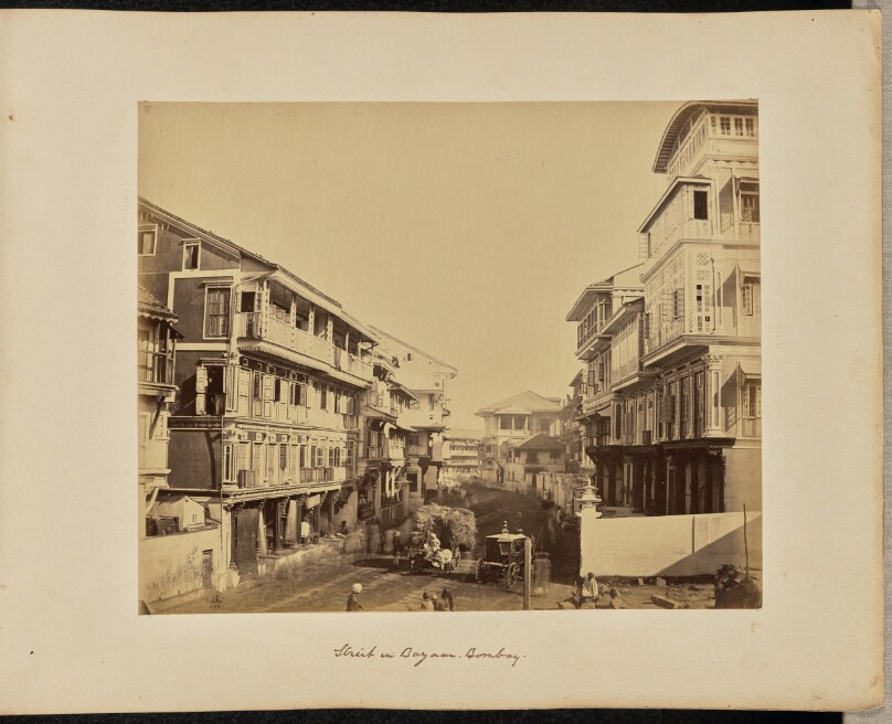 Street in Bazaar. Bombay