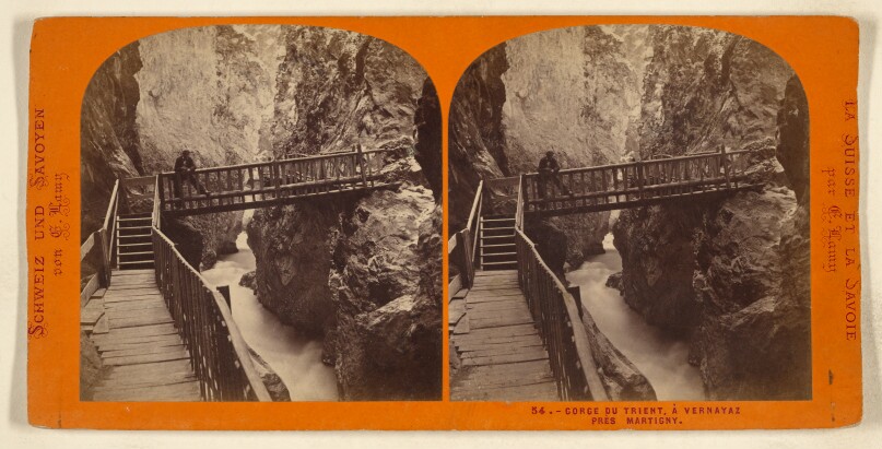 Gorge du Trient, a Vernayaz pres Martigny.