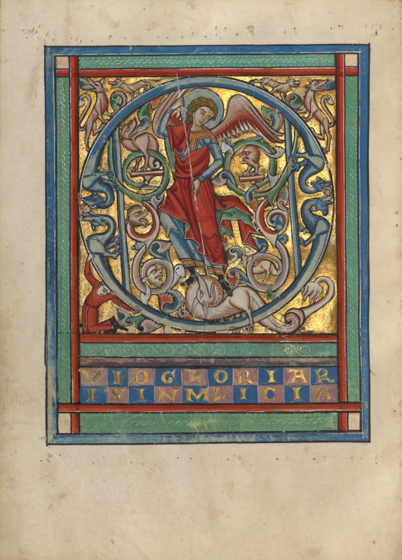Initial Q: Saint Michael and the Dragon