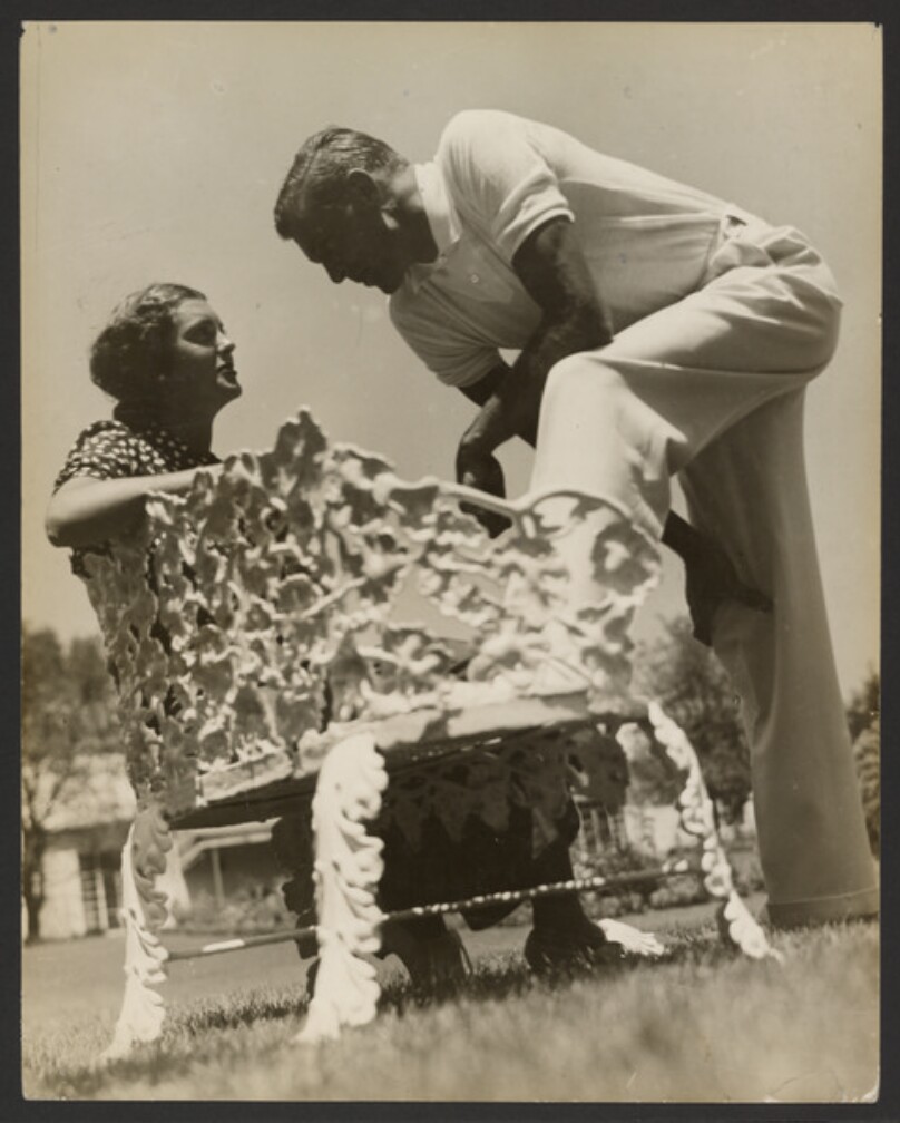 Gary Cooper and Wife, former Sandra Shaw