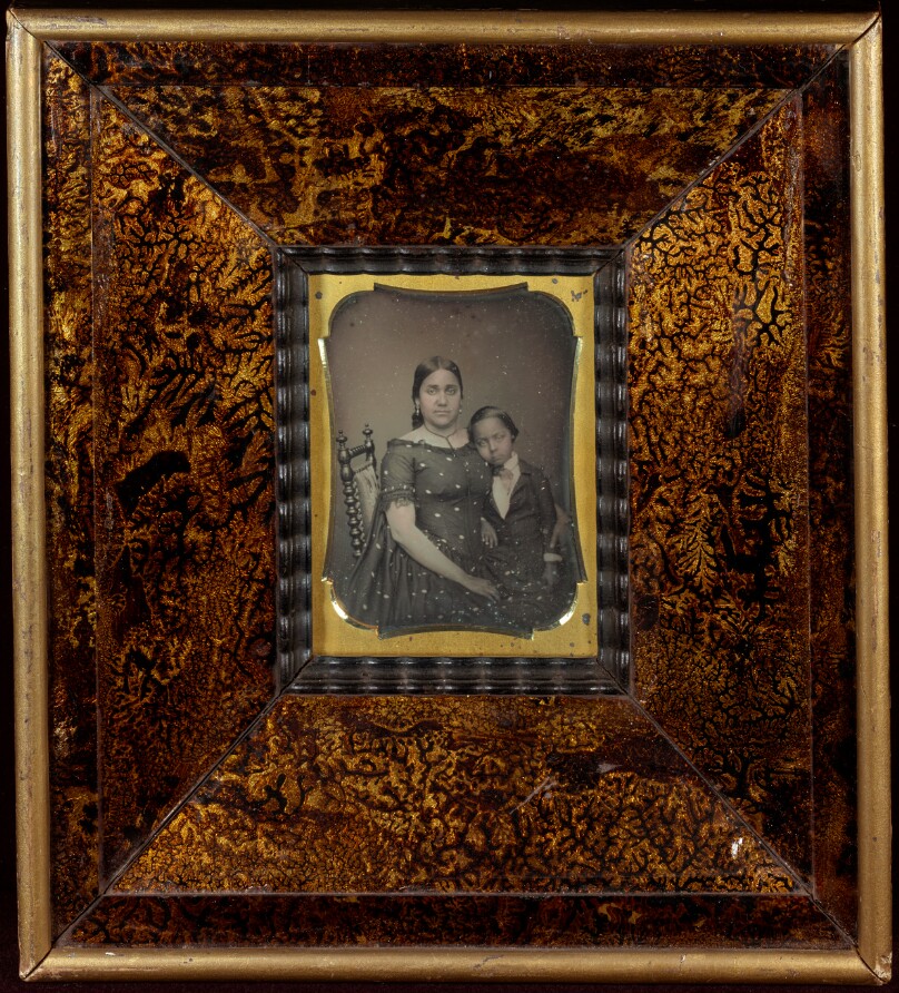 [Portrait of mother and child]
