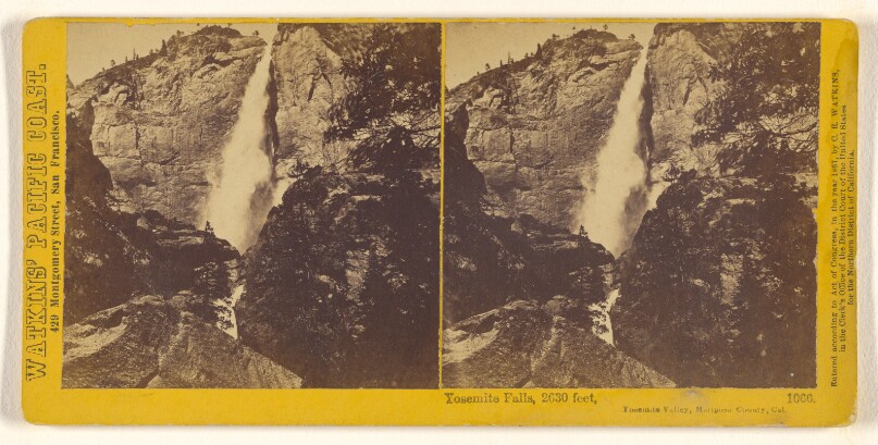 Yosemite Falls, 2630 feet, Yosemite Valley, Mariposa Co.