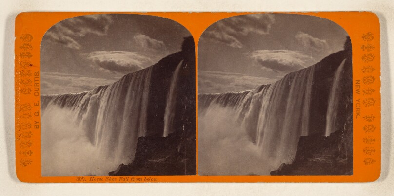 Horse Shoe Fall from below. [Niagara Falls, New York]