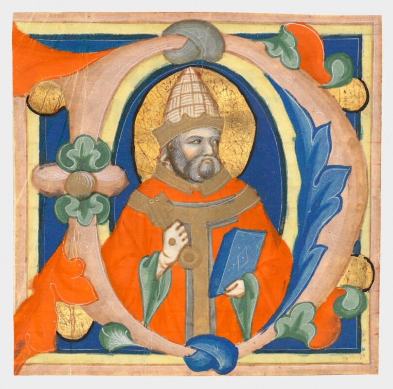 Initial D: Saint Peter, cutting from an antiphonal