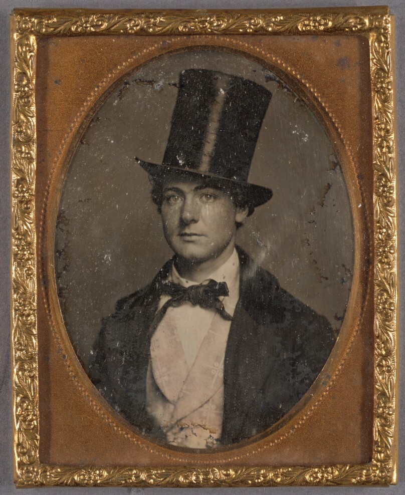[Portrait of a Young man wearing a top hat]