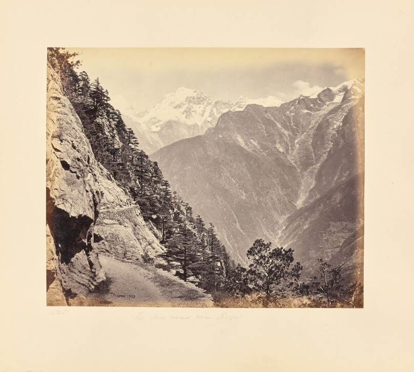 The New Road near Rogi - Chini Mountains in the Distance