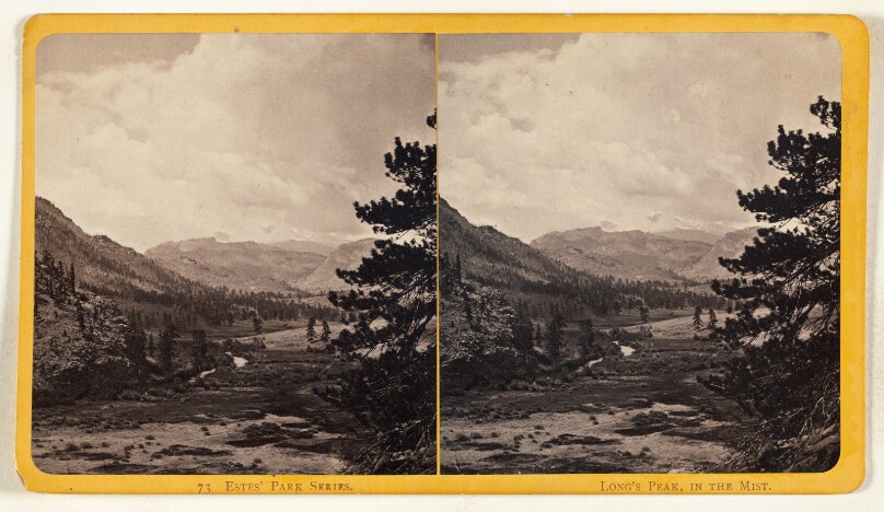 Long's Peak, in the Mist. [Estes' Park, Colorado]