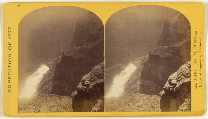 The Grand Canon of the Colorado, near the foot of To-ro-weap Valley; river 3,000 feet below.