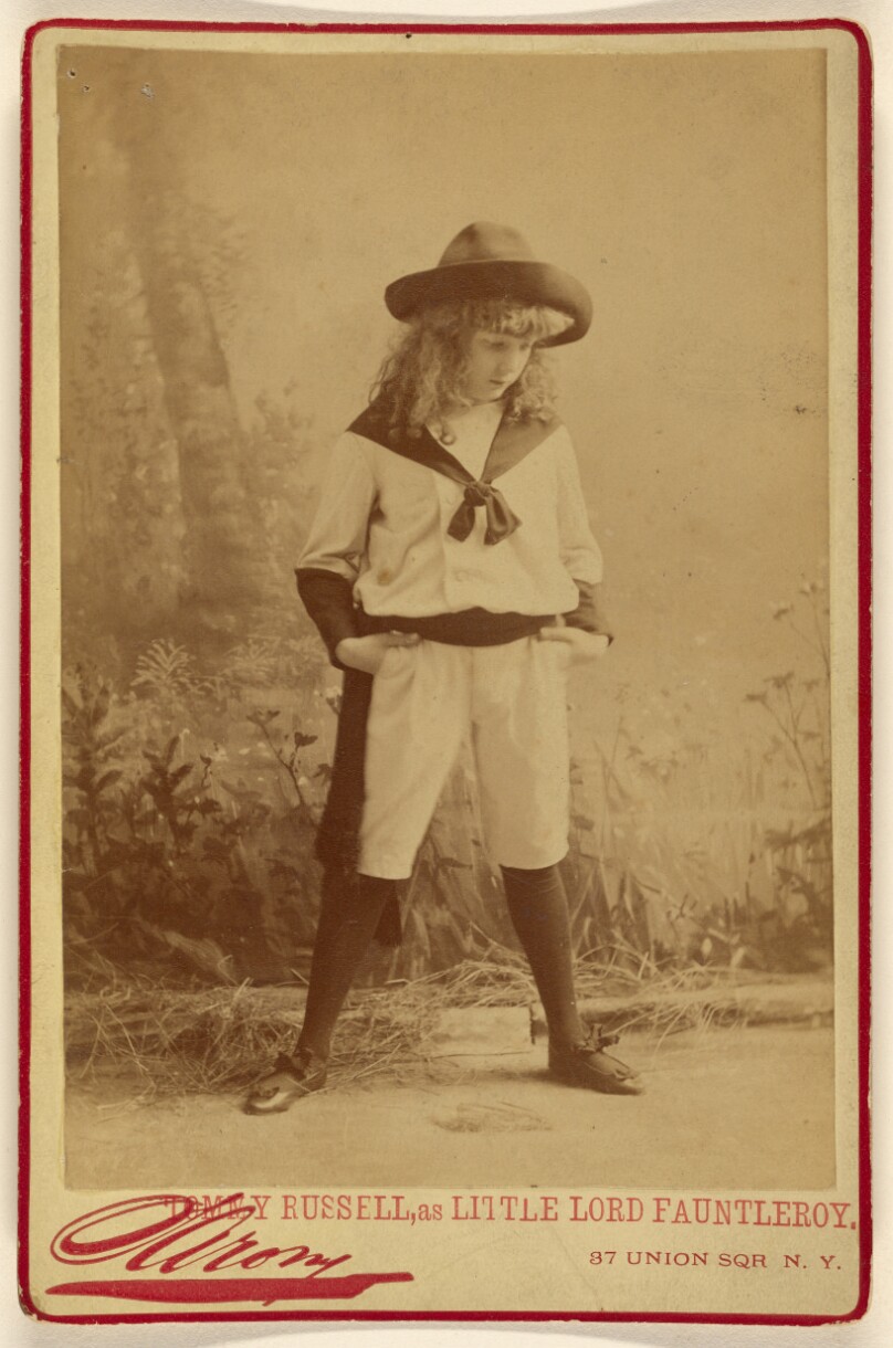 Tommy Russell, as Little Lord Fauntleroy