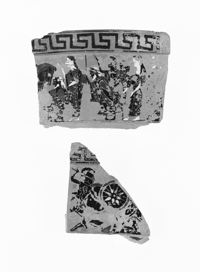 Attic Black-Figure Volute Krater Fragment