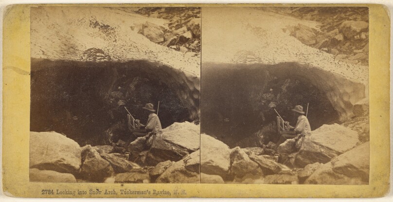 Looking into Snow Arch, Tuckerman's Ravine, N.H.