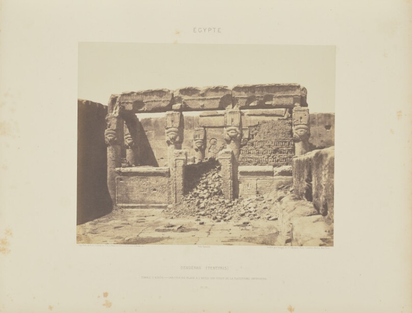 Dendérah (Tentyris). Temple d'Athôr - Sanctuaire Placé a l'angle sud-ouest de la Plateforme Inférieure