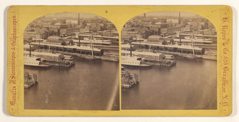 Panorama from Brooklyn Bridge Pier. A.