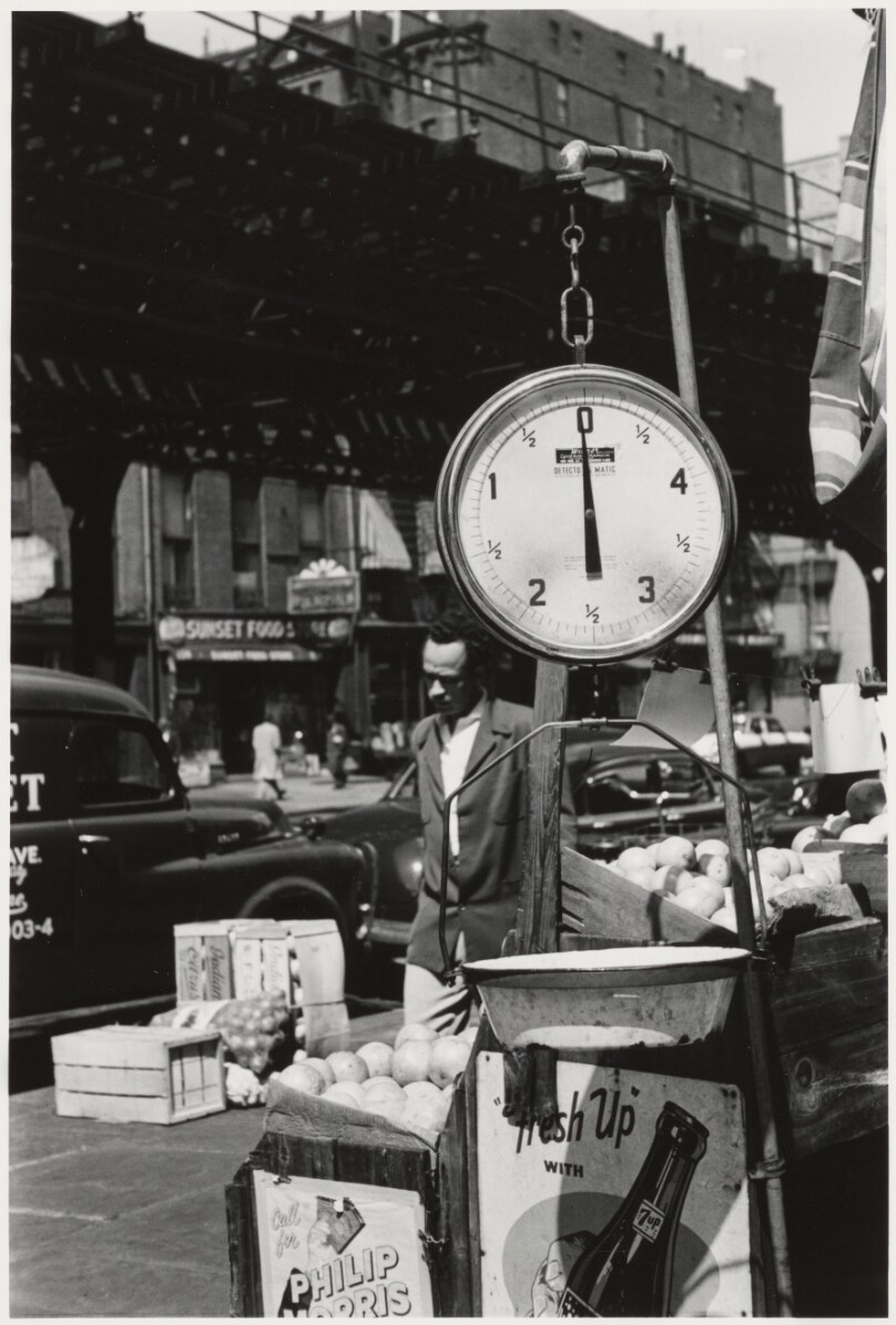[Fruit Stand Scale, New York].