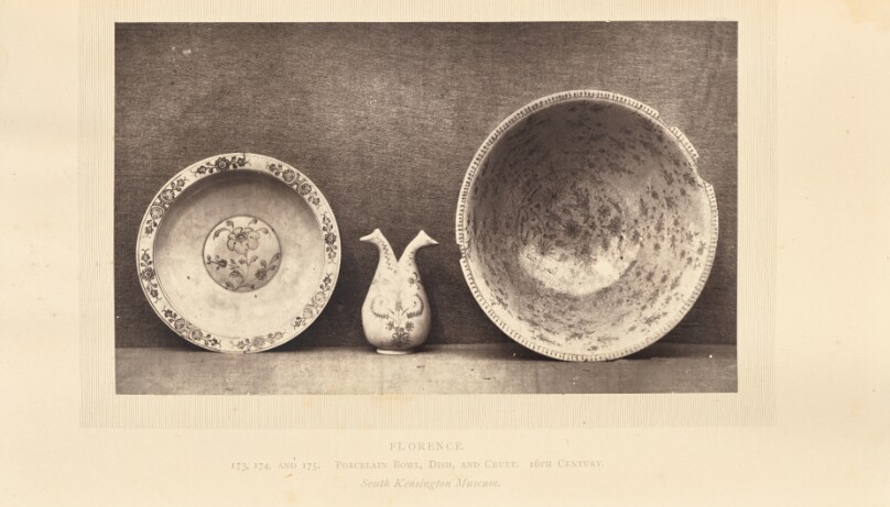 [Bowl, cruet, and plate]