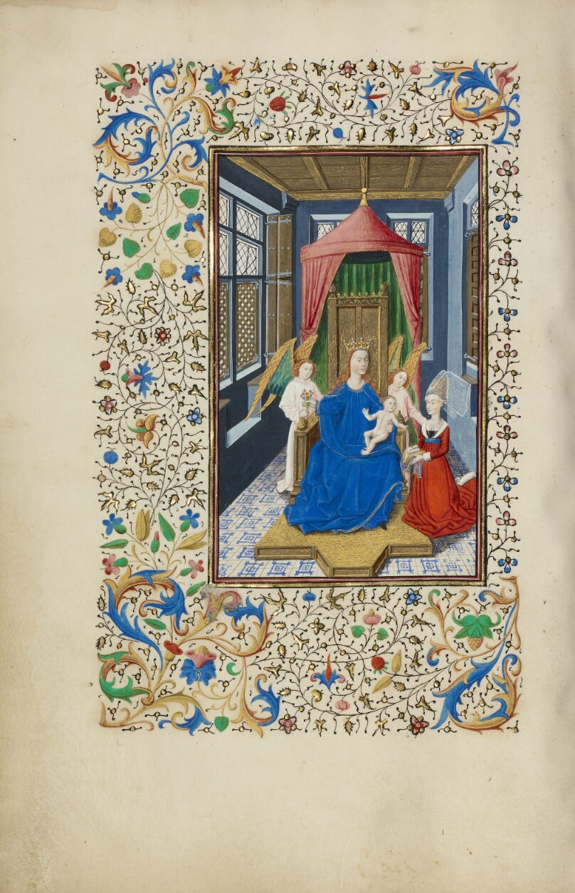 The Virgin and Child Enthroned with a Kneeling Woman
