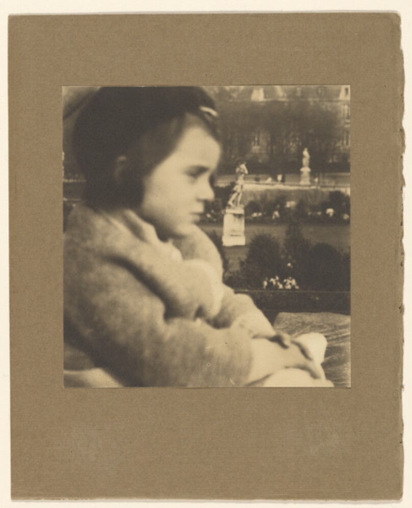 [Mary Steichen as a Child in the Luxembourg Gardens, Paris]