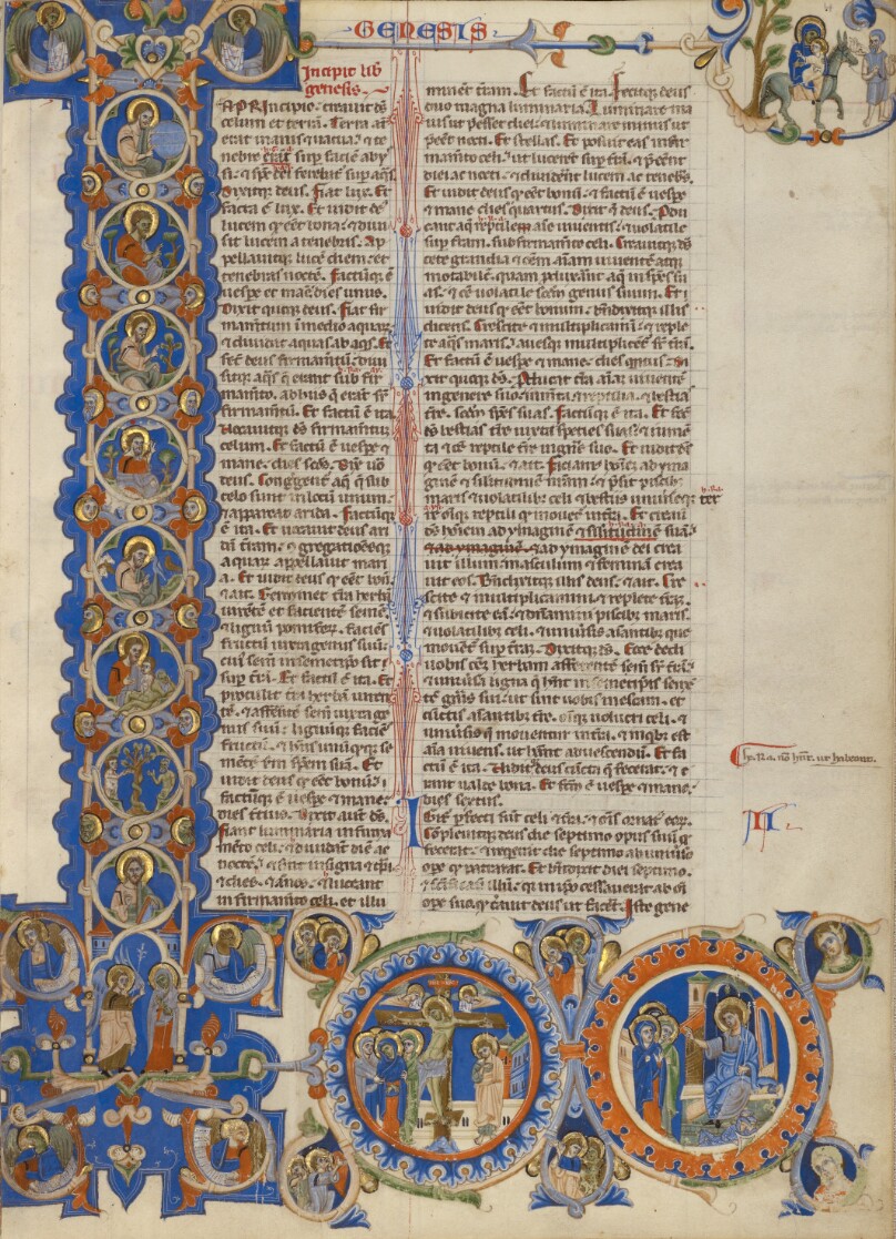 Initial I: Scenes of the Creation of the World and the Life of Christ