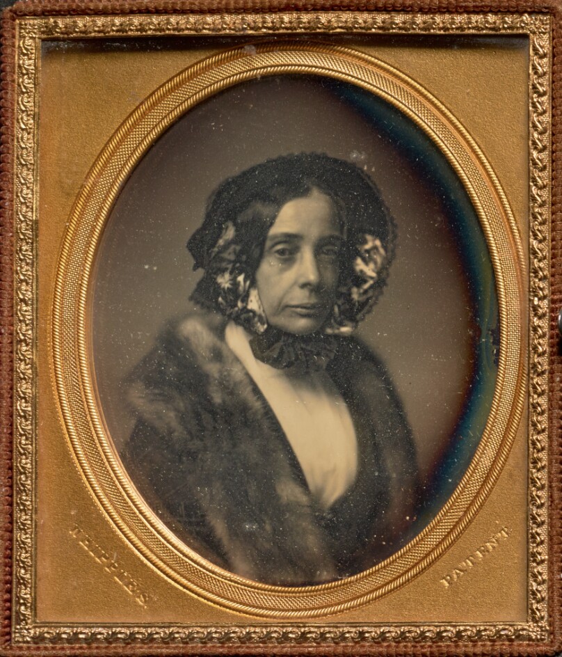 [Portrait of a Middle-aged Woman in Bonnet and Fur Wrap]