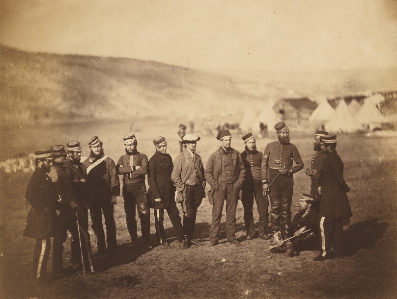 Major Burton and Officers of the 5th Dragoon Guards